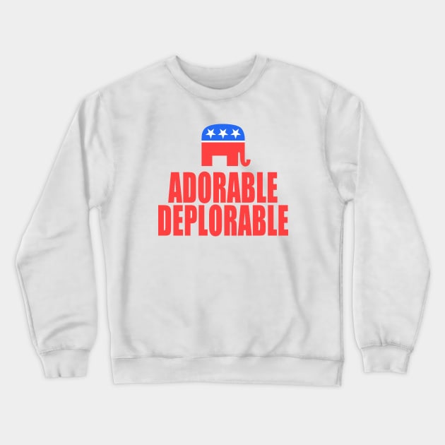 Adorable Deplorable Crewneck Sweatshirt by Etopix